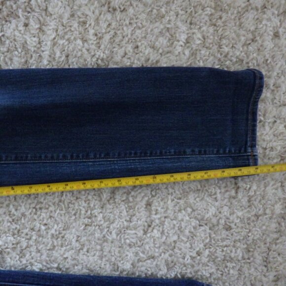 Old Navy Jeans Womens Blue Denim Curvy Straight Leg Mid Rise Pant Size 8 Western - Picture 6 of 9